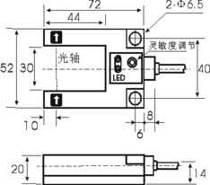 瀛來機電 SU003 1K 高分辨率槽型漫反射光電開關 智能控制的精密之選